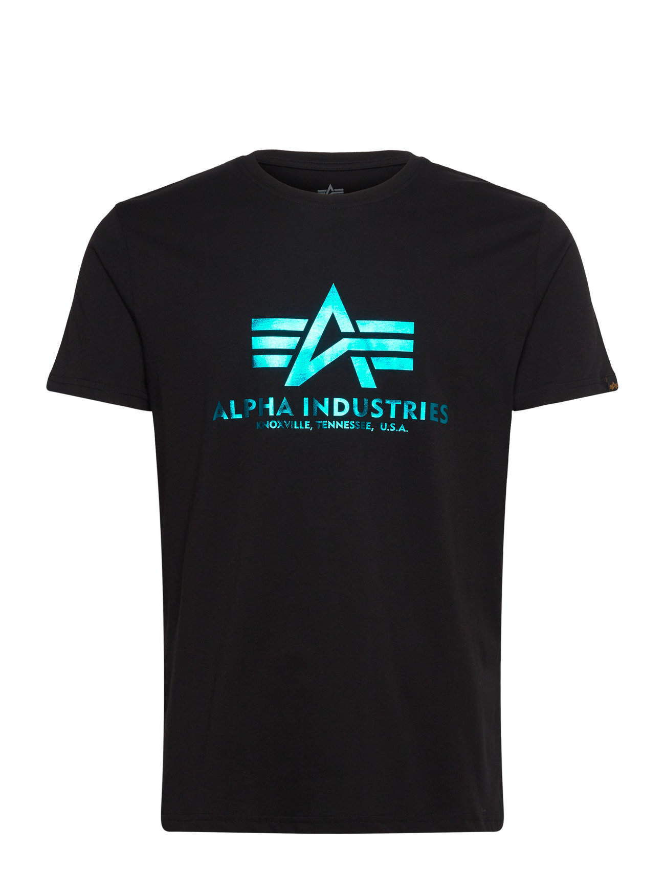 Basic T-Shirt Foil Print Black Alpha Industries 99031