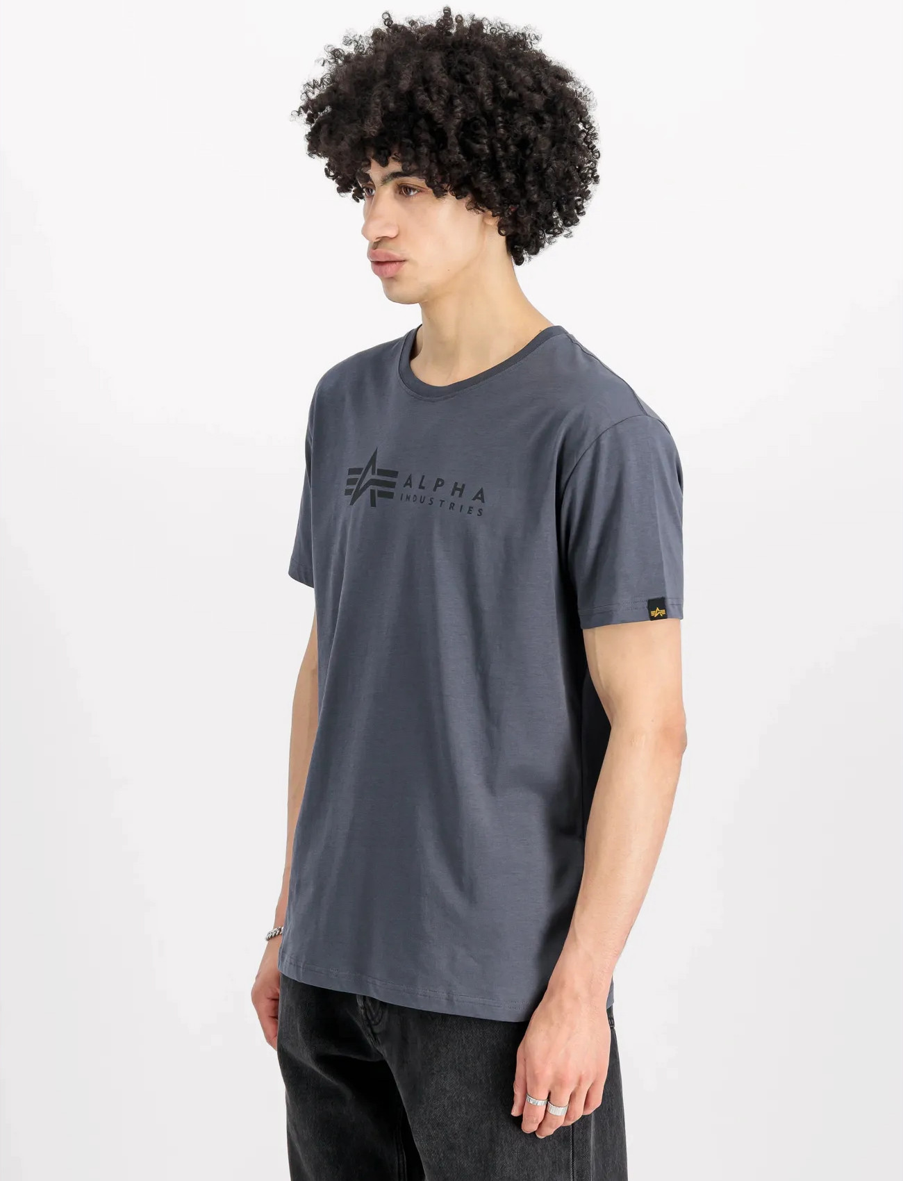 Alpha Industries Alpha Label T-Shirt 2 Pack, XXL, Black, T-Shirts > Kortærmede, Herre