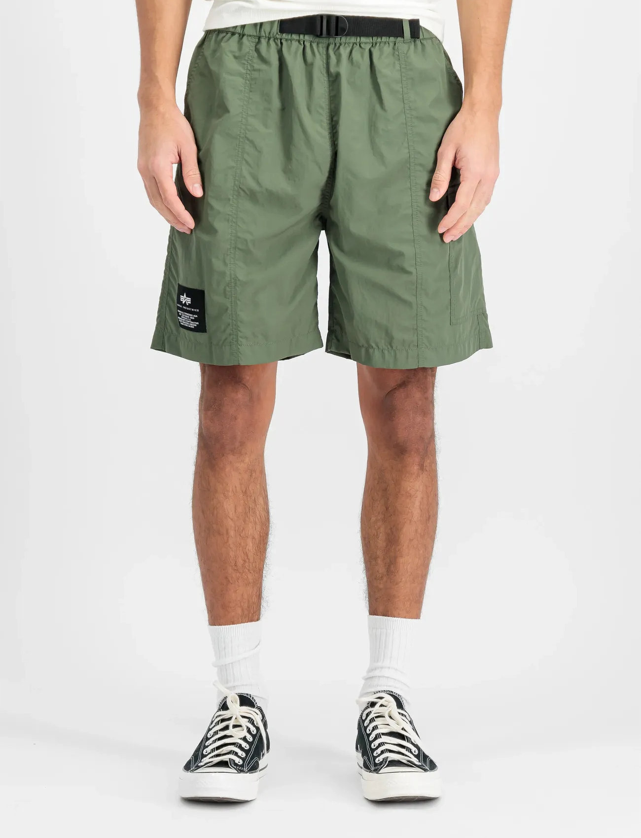 Alpha Industries Nylon Cargo Short, S, Green, Shorts > Cargo Shorts, Herre
