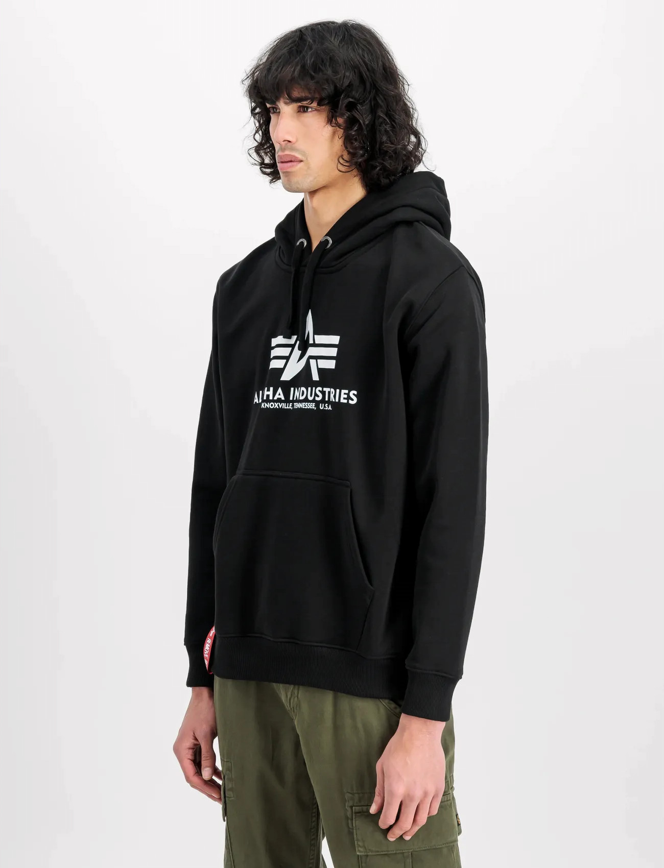 Alpha Industries Basic Hoodie Bl, S, Black, Sweatshirts & Hættetrøjer > Hættetrøjer, Herre