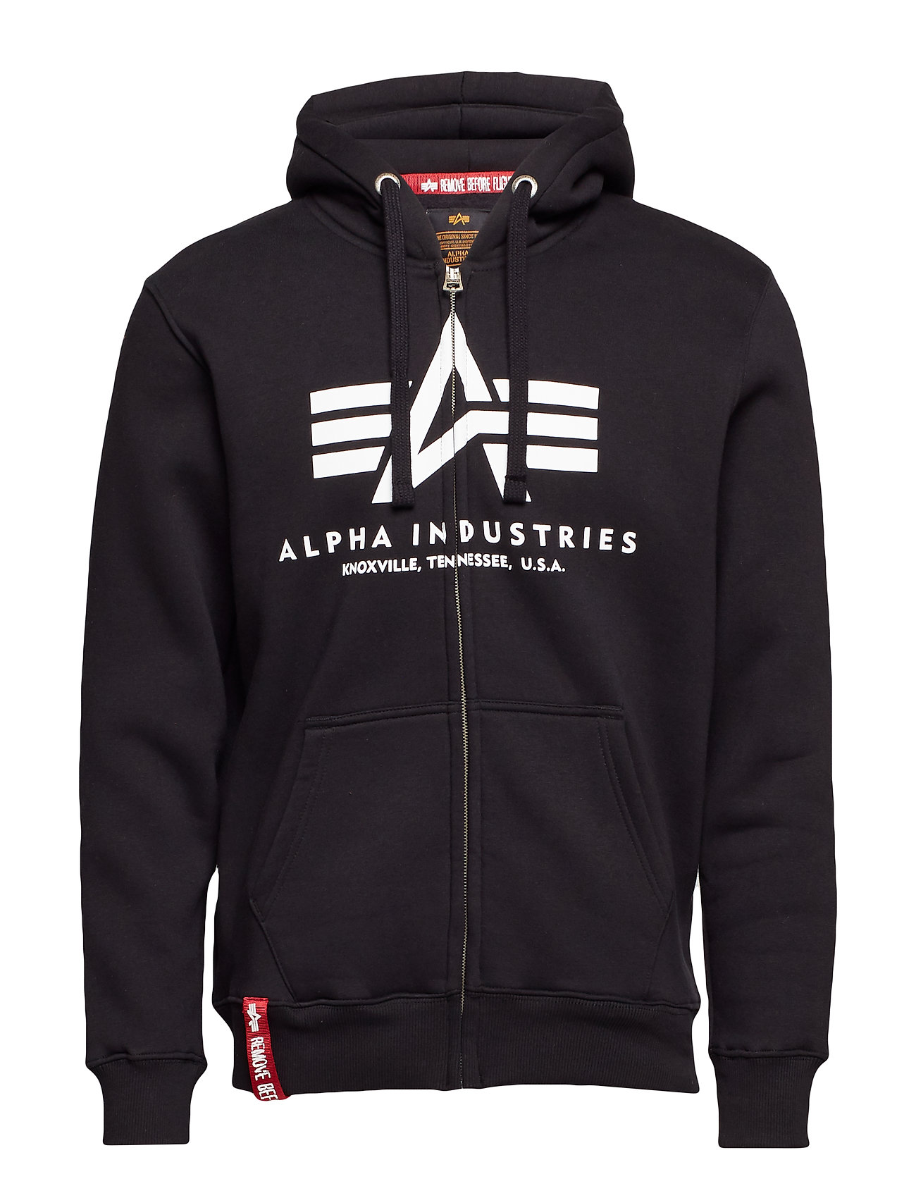 Alpha Industries sweatshirt Basic Hoody men's black color