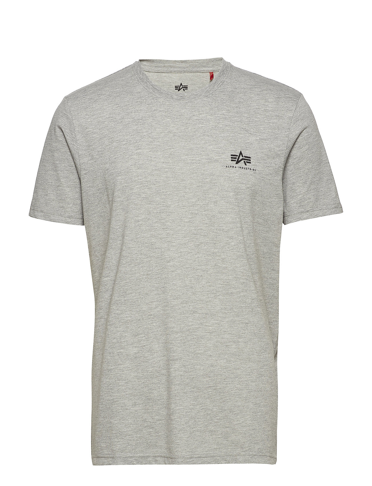 Alpha Industries Basic T Small Logo, L, Grey, T-Shirts > Kortærmede, Herre