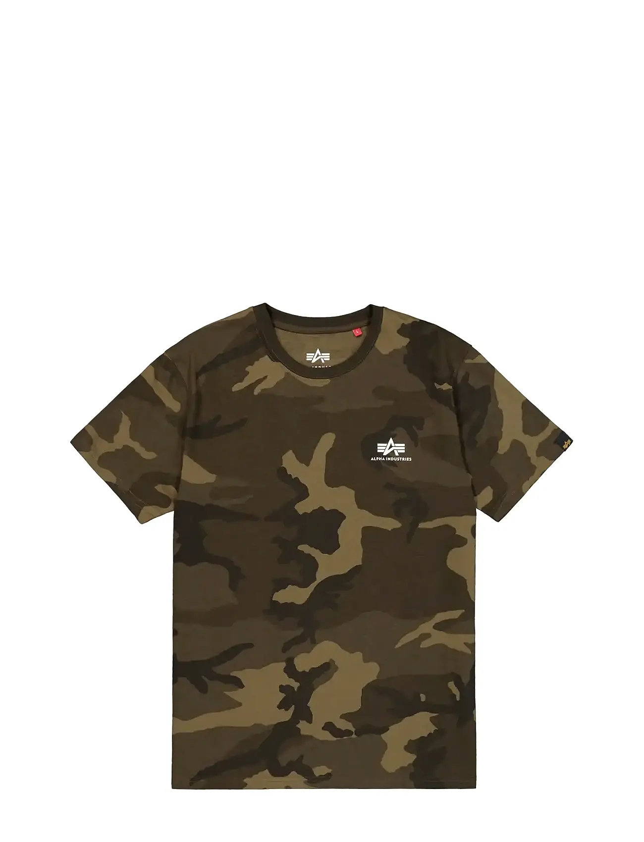 ALPHA INDUSTRIES Basic T-Shirt Sl Camo Braun - M - Herren