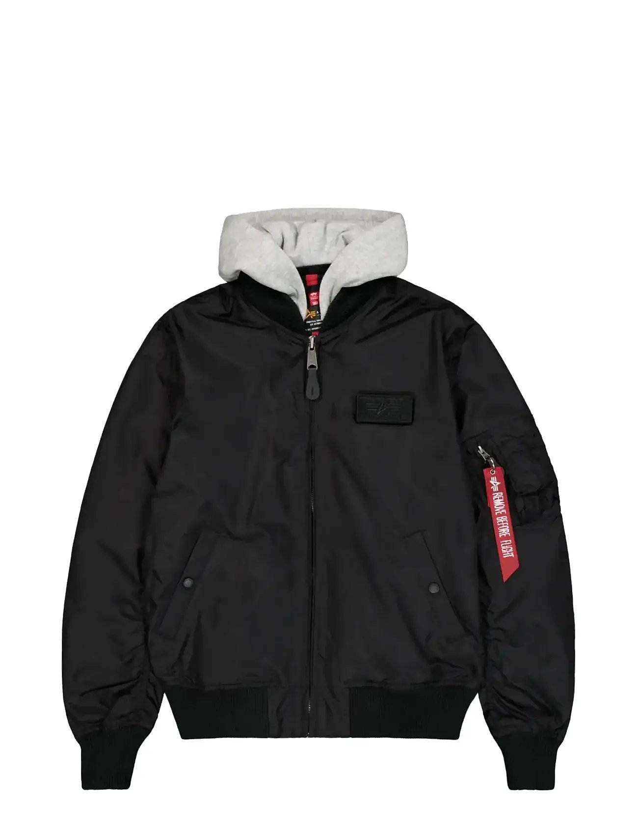 Alpha Industries Ma-1 Tt Hood, S, Black, Jakker > Vatterede Jakker, Herre