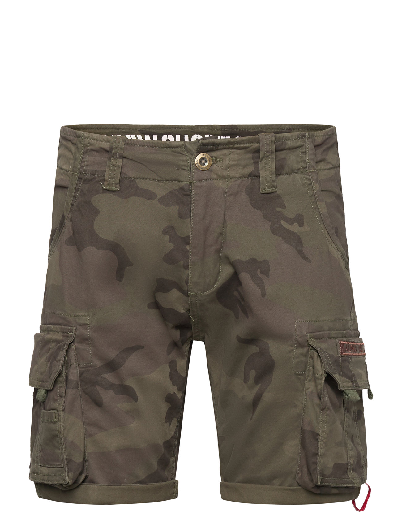 ALPHA INDUSTRIES Crew Kurz Camo Khaki - 29 - Herren
