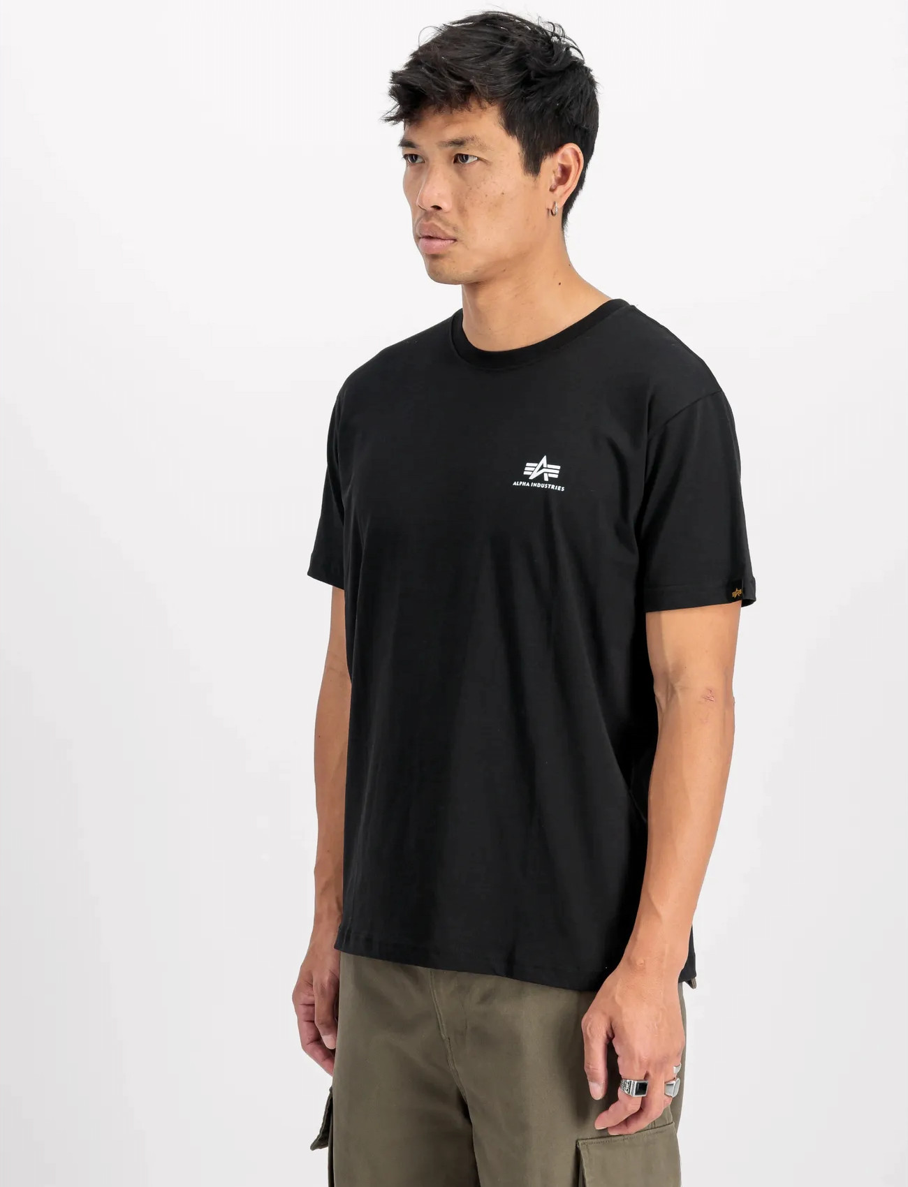Alpha Industries Basic T-Shirt Sl 2 Pack, S, Black, T-Shirts > Kortærmede, Herre