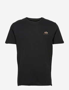 Basic T Small Logo Foil Print - basis-t-skjorter - black/gold