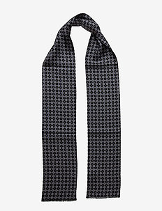 Silk Scarf - lightweight scarves - black