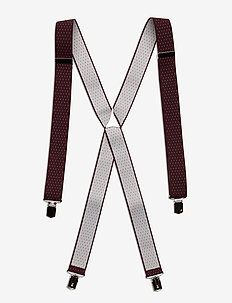 Suspenders - hosenträger - bordeaux