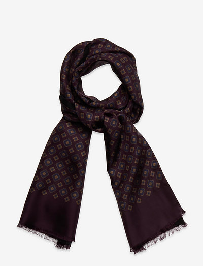 Tubular Silk Scarf - lightweight scarves - bordeaux