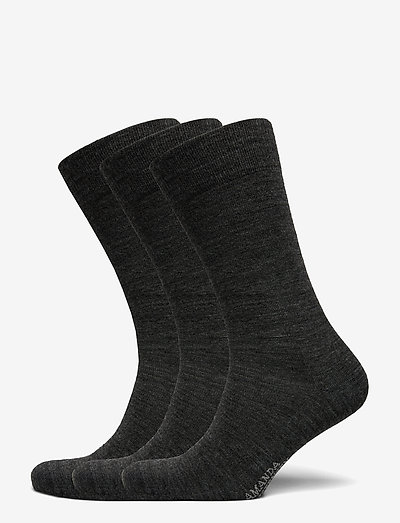 Grade Merino Wool Sock - multipack socks - grey melange