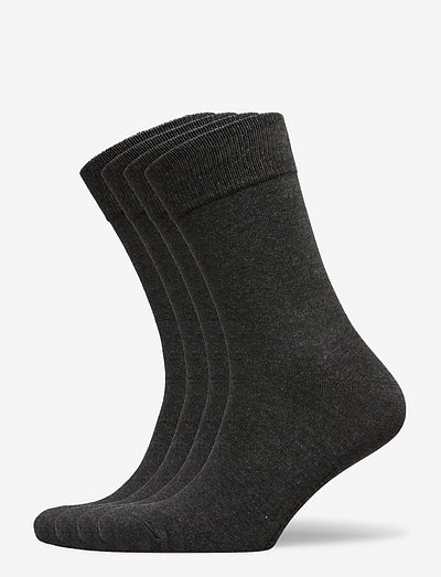 Bamboo Crew Sock 4-pack - multipack socks - anthracite melange
