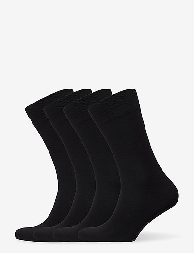 Bamboo Crew Sock 4-pack - multipack socks - black