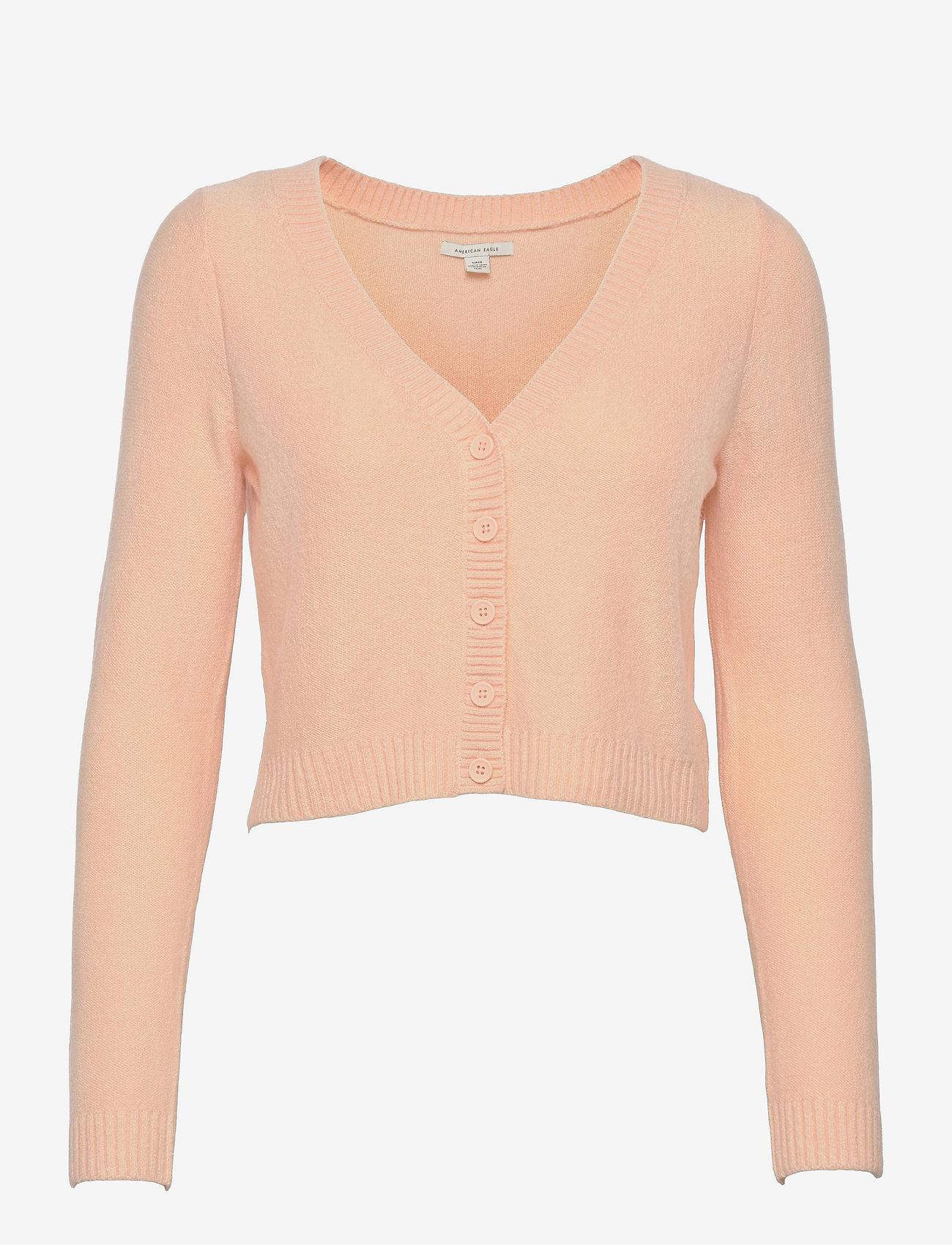 American Eagle Ae Cropped Cardigan (Peach) - 163.60 kr | Boozt.com