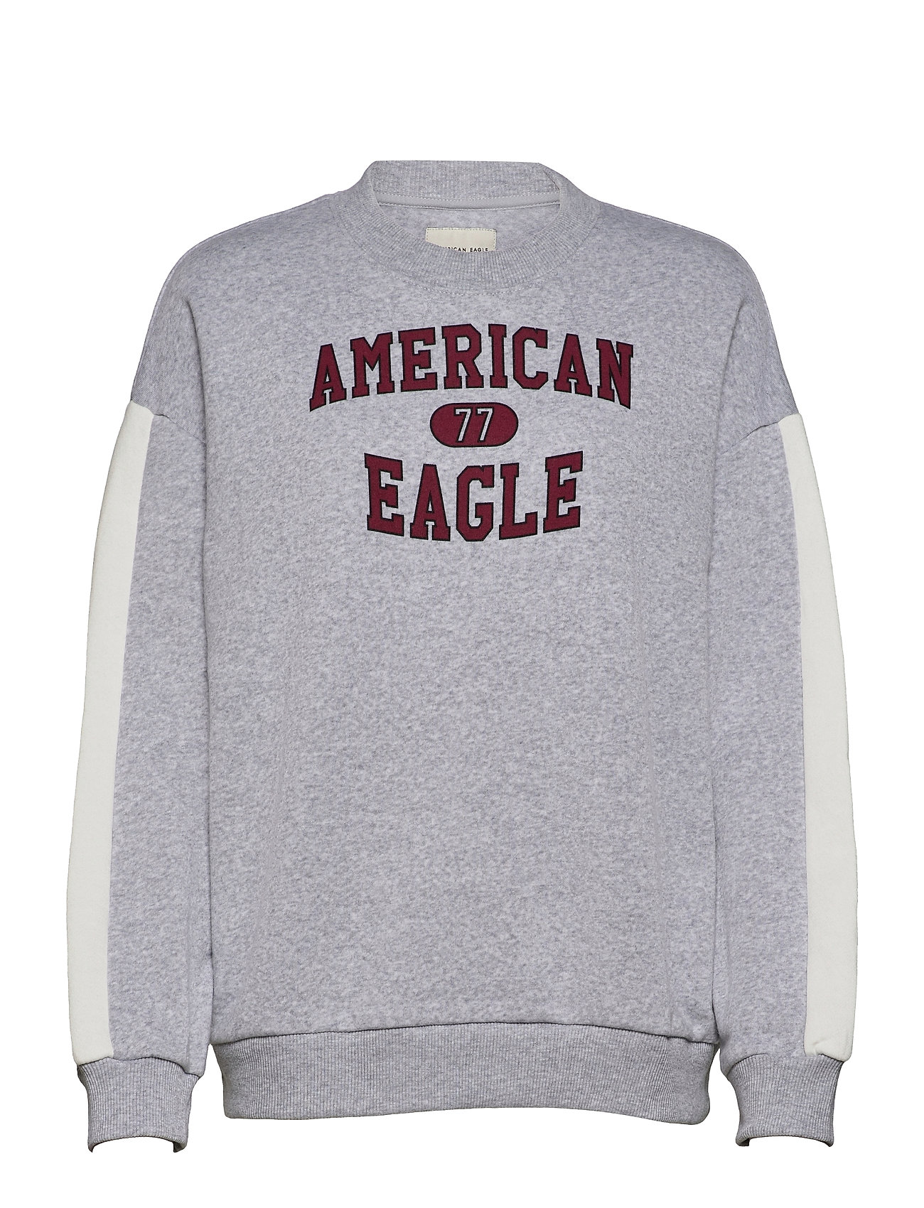Ae Fleece Graphic Crew Neck Sweatshirt Svetari Collegepaita Harmaa American Eagle