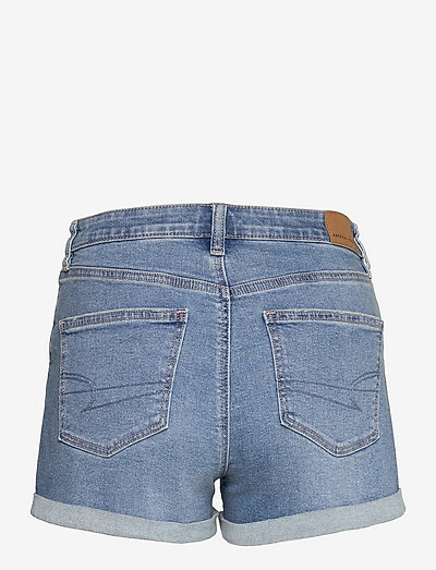 relaxed denim mom short