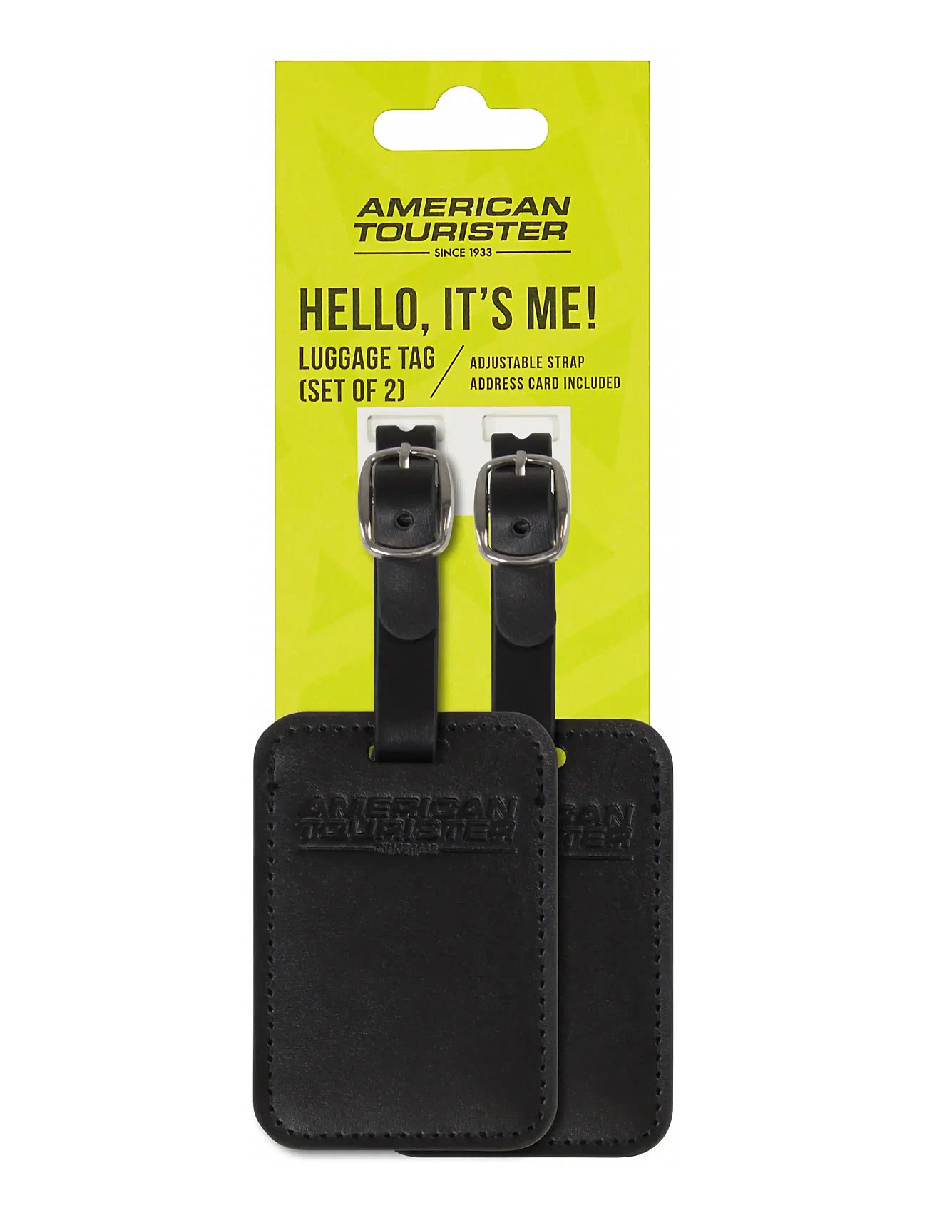 American Tourister Ta Luggage Tag X2, 8, Black, Travel Accessories > Luggage Tags, Herre