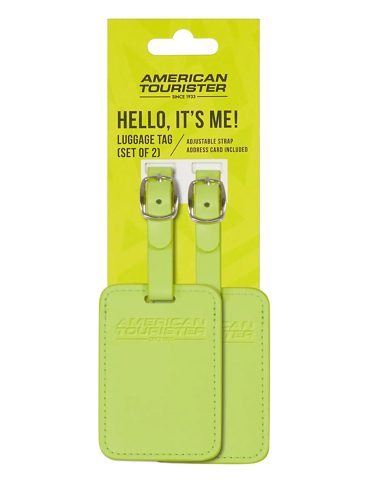 American Tourister Ta Luggage Tag X2, 8, Green, Travel Accessories > Luggage Tags, Herre