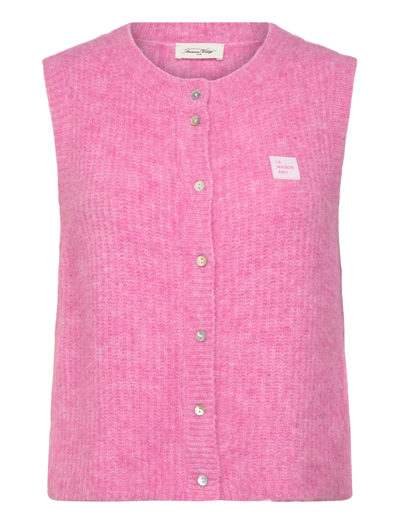 American Vintage East, M, Pink, Veste > Strikkede Veste, Dame