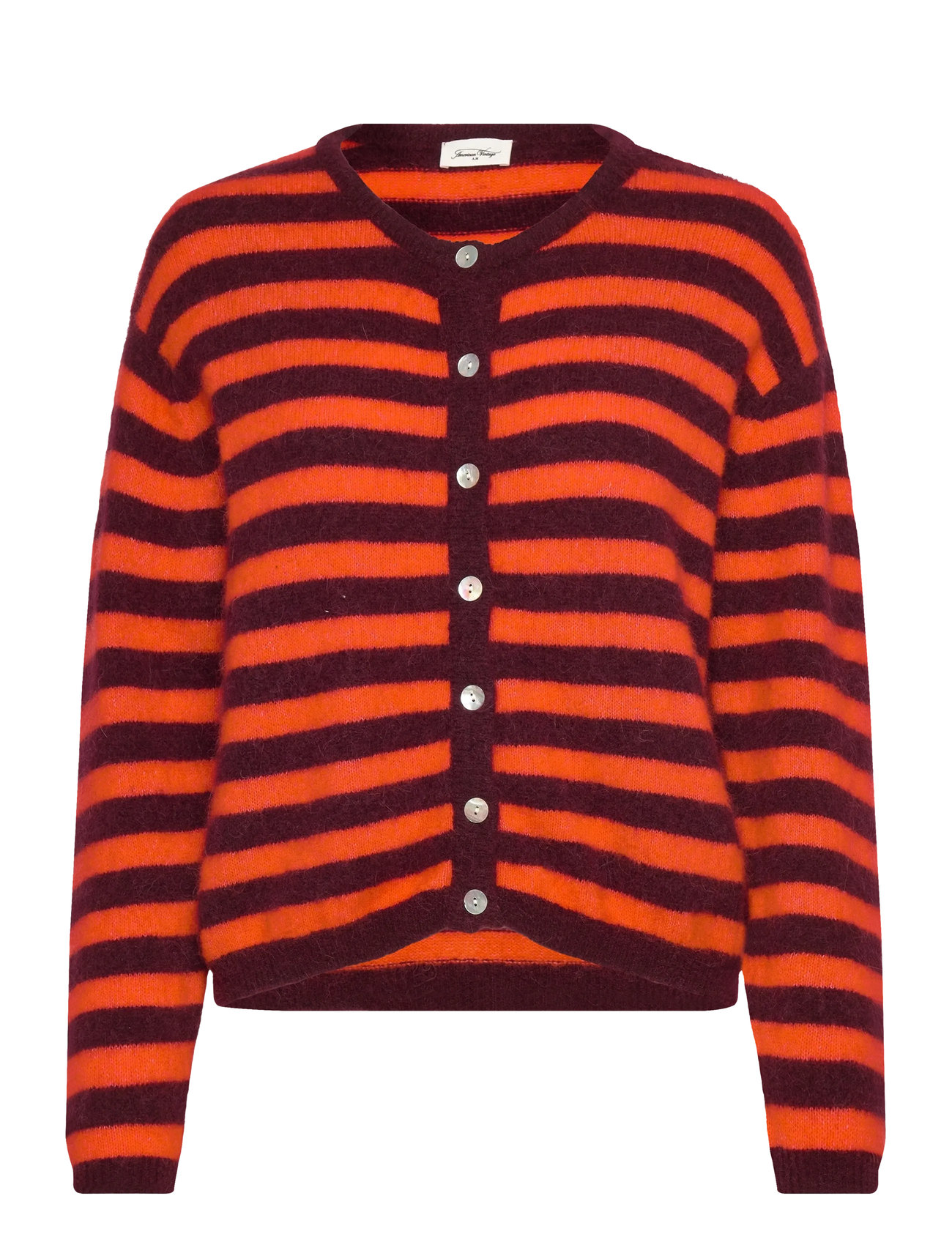 American Vintage Vitow, S, Orange, Strik > Cardigans, Dame