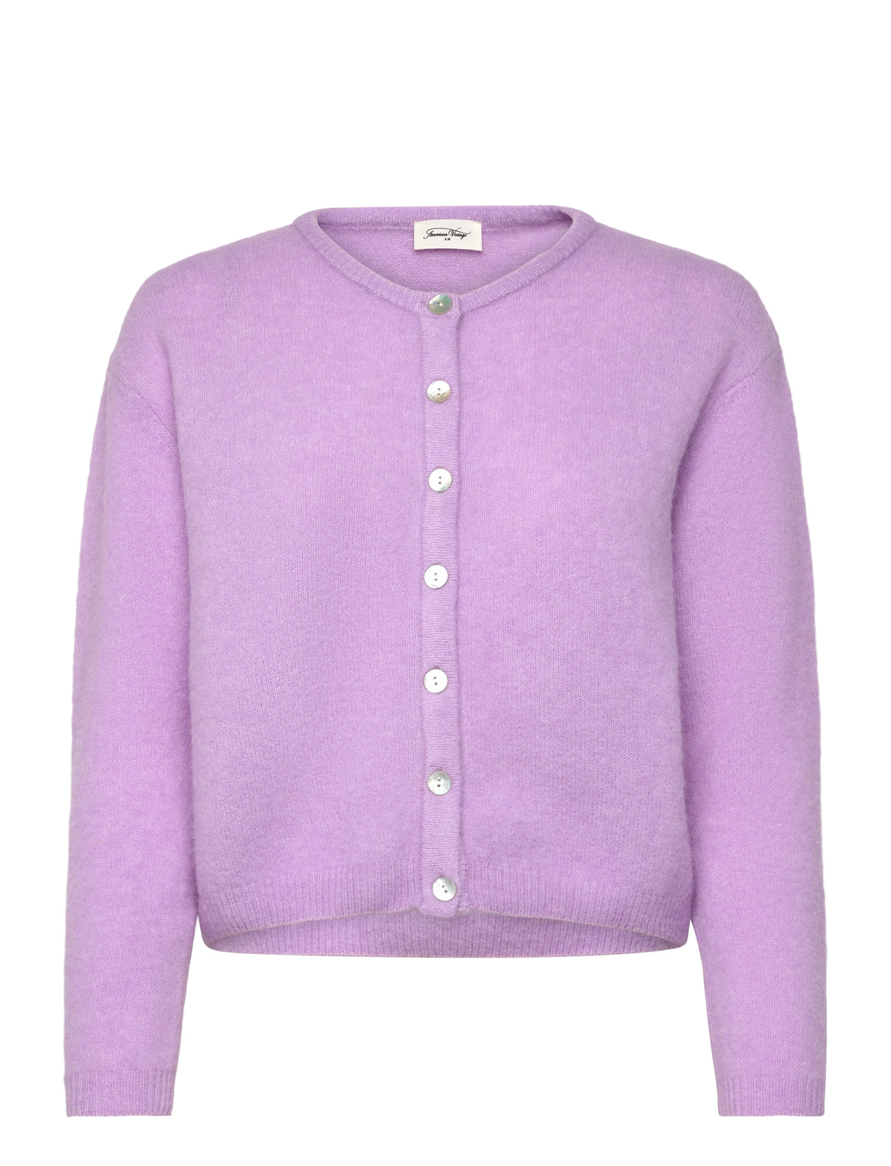 American Vintage Vitow, S, Purple, Strik > Cardigans, Dame