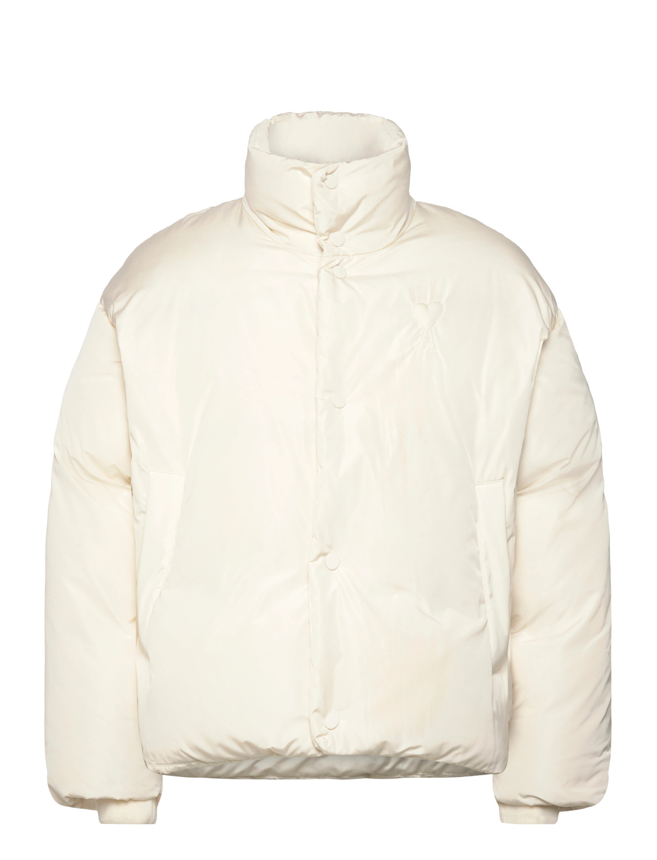 AMI Ami De Coeur Down Jacket, S, White, Jakker > Anorakker, Herre