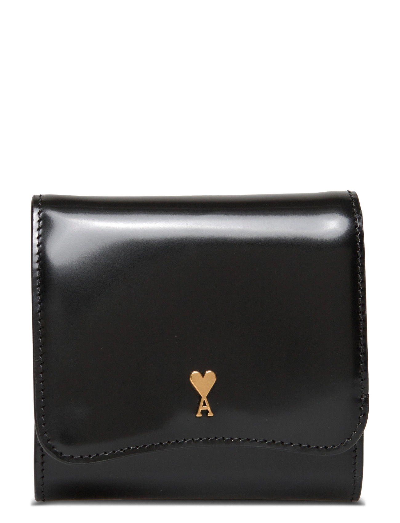 AMI Paris Paris Compact Wallet, One Size, Black, Kortholdere & Punge > Punge, Dame