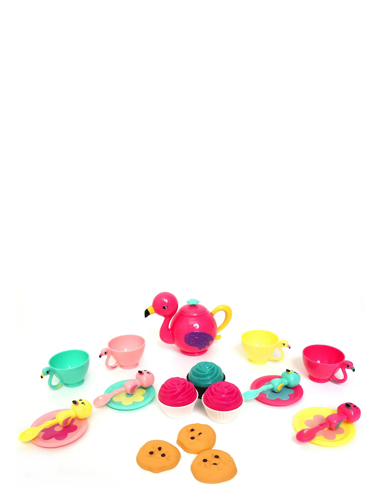 AMO Zoo Troop Flamingo Tea Set, One Size, Pink, Legetøjskøkken Og Tilbehør > Kaffe- Og Tesæt, Børn