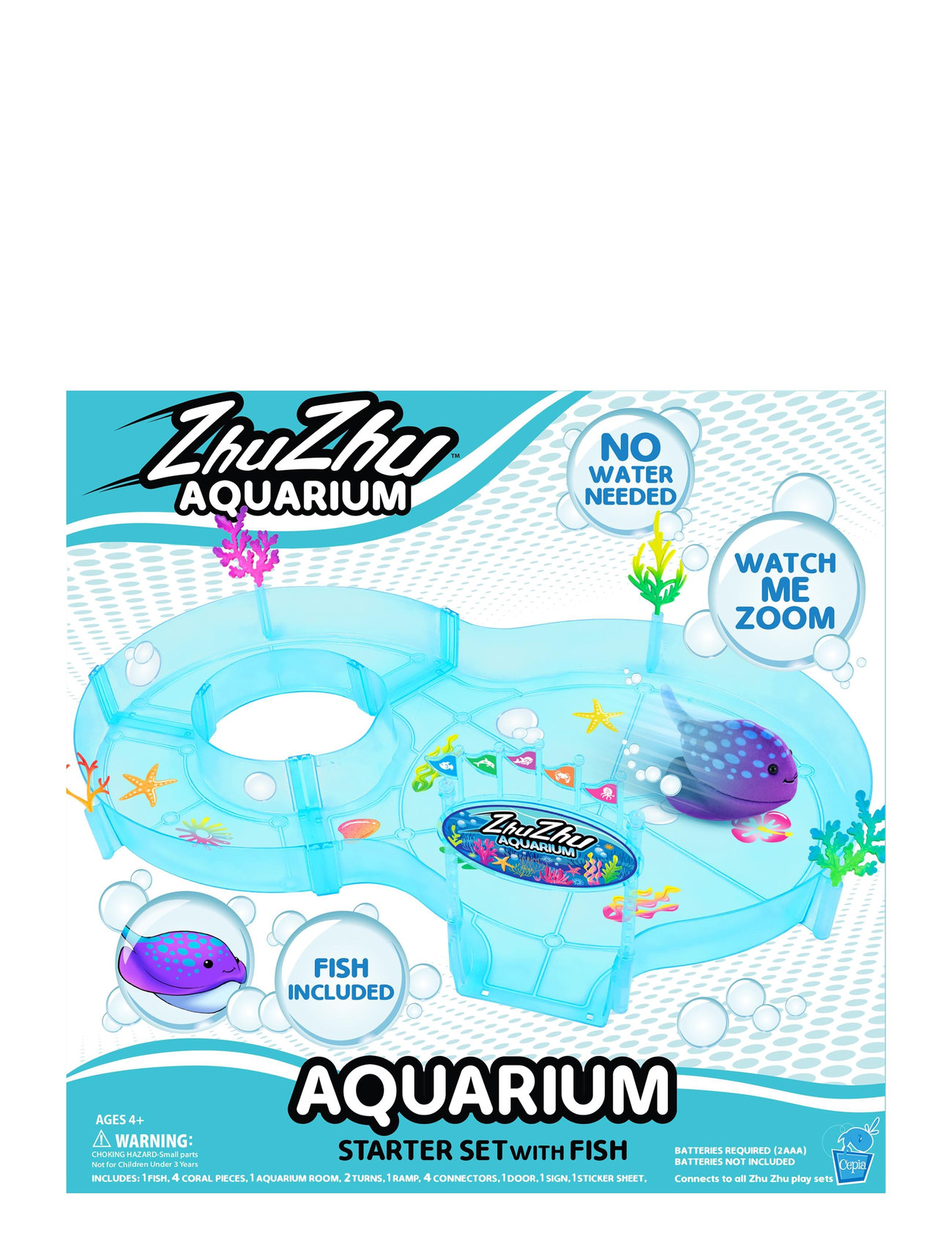 Zhu Zhu Aquarium Starter Set With Fish Patterned AMO