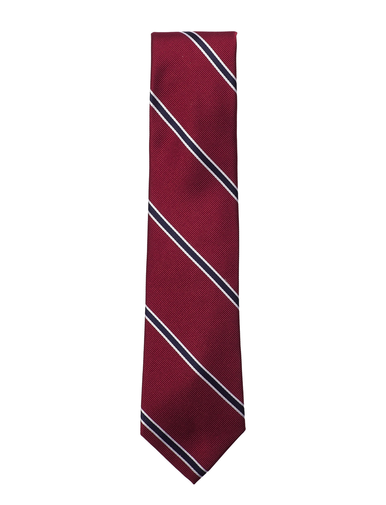 AN IVY Rot Weiß Navy American Silk Tie Patterned - One Size - Herren