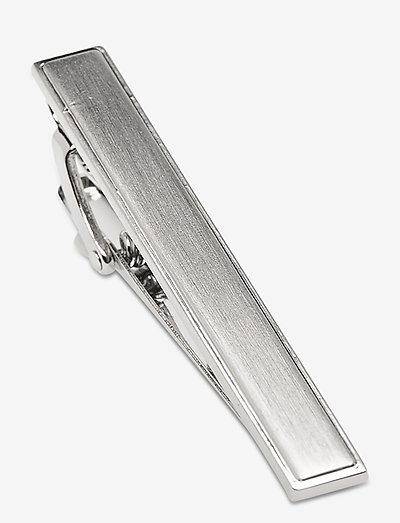 Brushed Silver Bar 5 cm - tie clips - silver