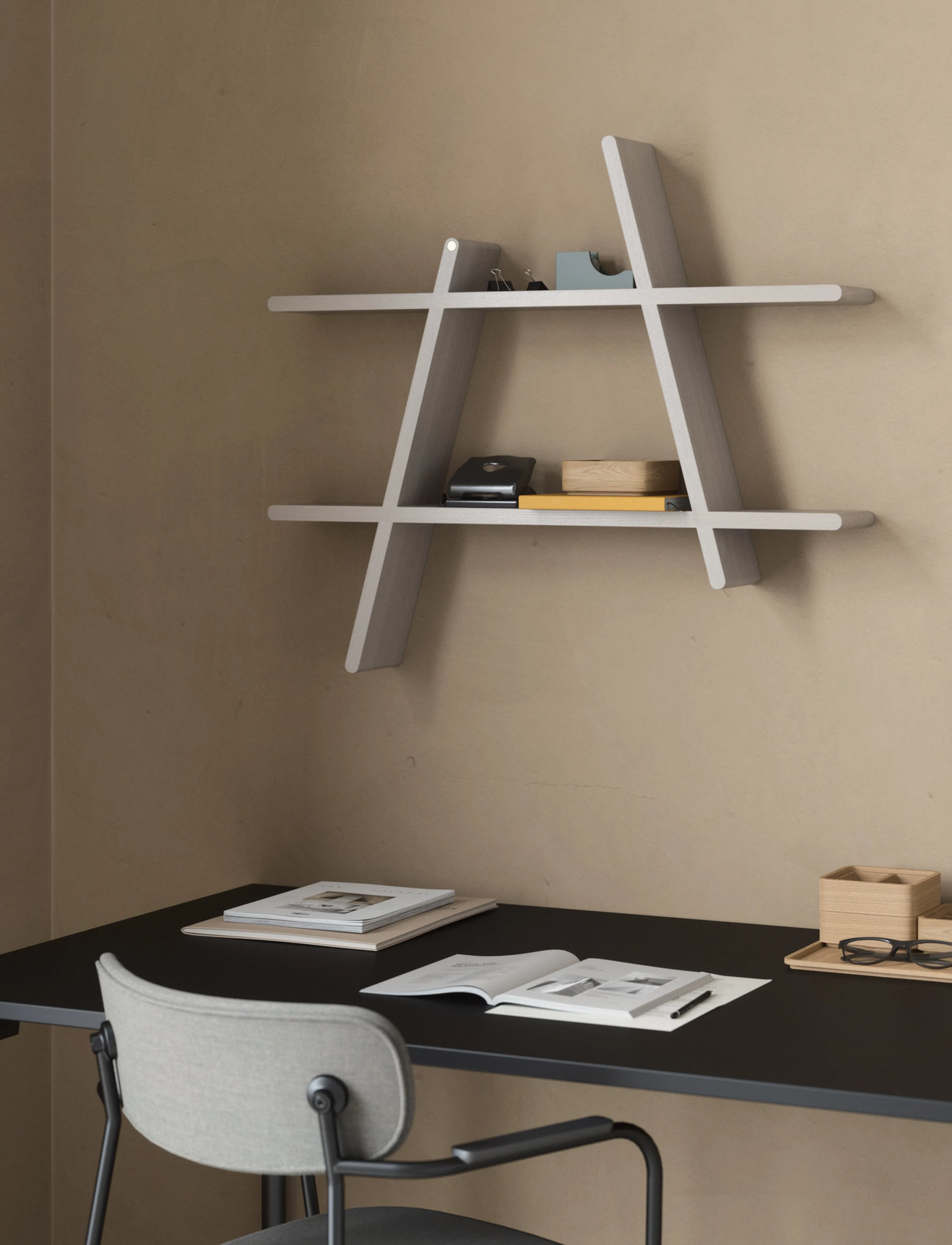 Andersen Furniture A-Shelf, L, Cream, Møbler > Hylder, Unisex