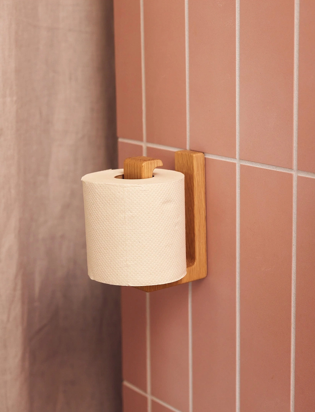 Andersen Furniture Toilet Towel Holder, One Size, Brown, Badeværelsesinteriør > Toiletholdere Og -Knopper, Unisex
