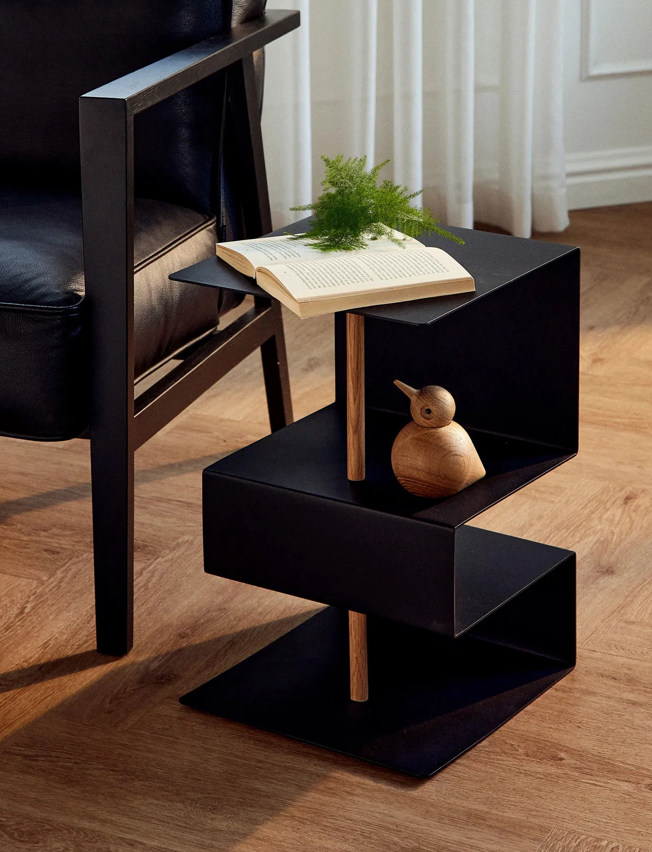 Andersen Furniture Edge Side Table, One Size, Black, Borde > Sideborde Og Små Borde, Unisex