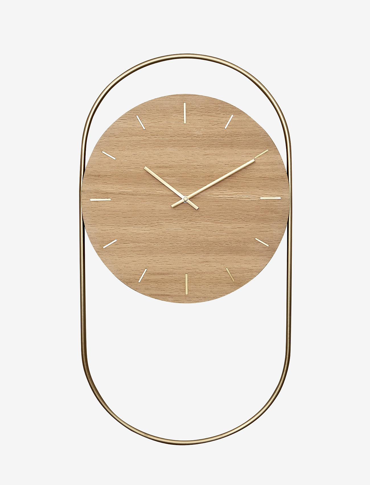 Andersen Furniture A Wall Clock Oak With Brass Ring Clocks Booztcom