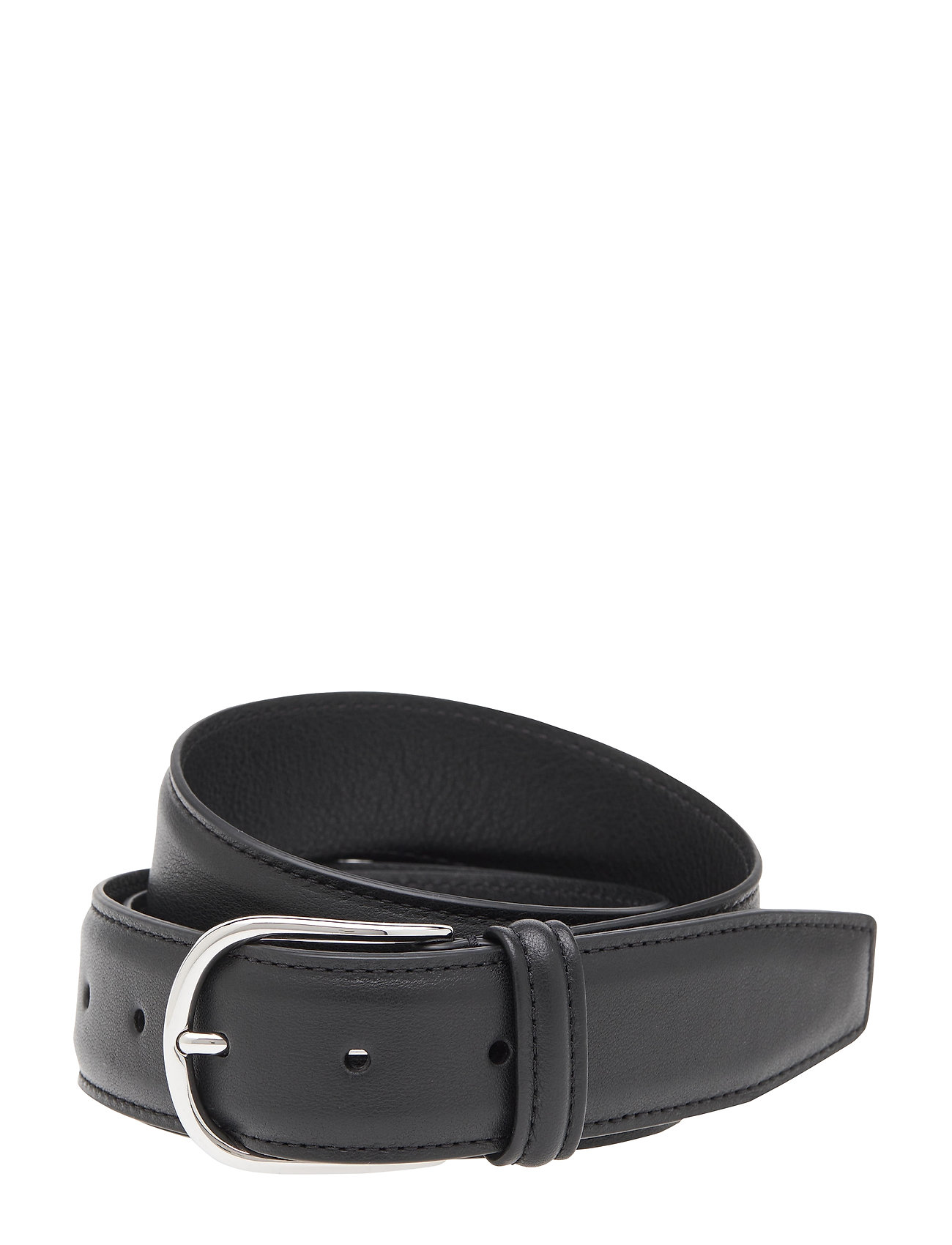 Anderson's Classic Tan Stitched Belt, 110, Black, Bælter > Klassiske Bælter, Herre
