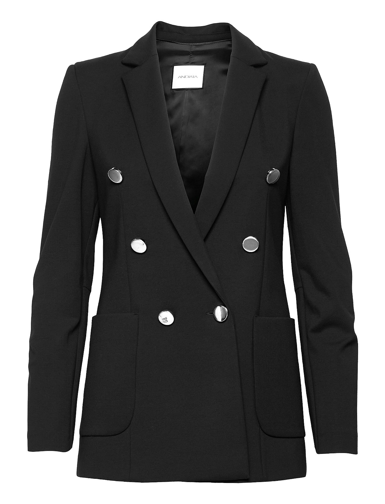 ANDIATA Jenner Jersey Blazer Schwarz - 34 - Damen