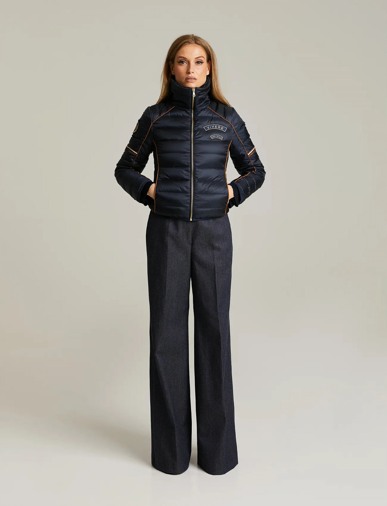 Andiata Victorine, S, Navy, Jakker > Vatteret Jakke, Dame