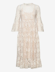 Andiata - Ember Dress - sukienki koronkowe - light beige - 0