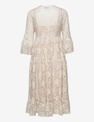 Andiata - Ember Dress - sukienki koronkowe - light beige - 1
