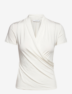 Fifi 2 Top - blouses met korte mouwen - chalk white