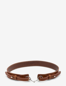 Gadia Leather Belt - accessoires - brown/silver