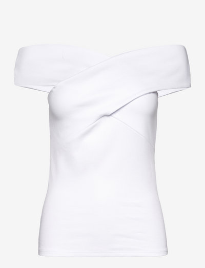 Abelena Top - t-shirts - white