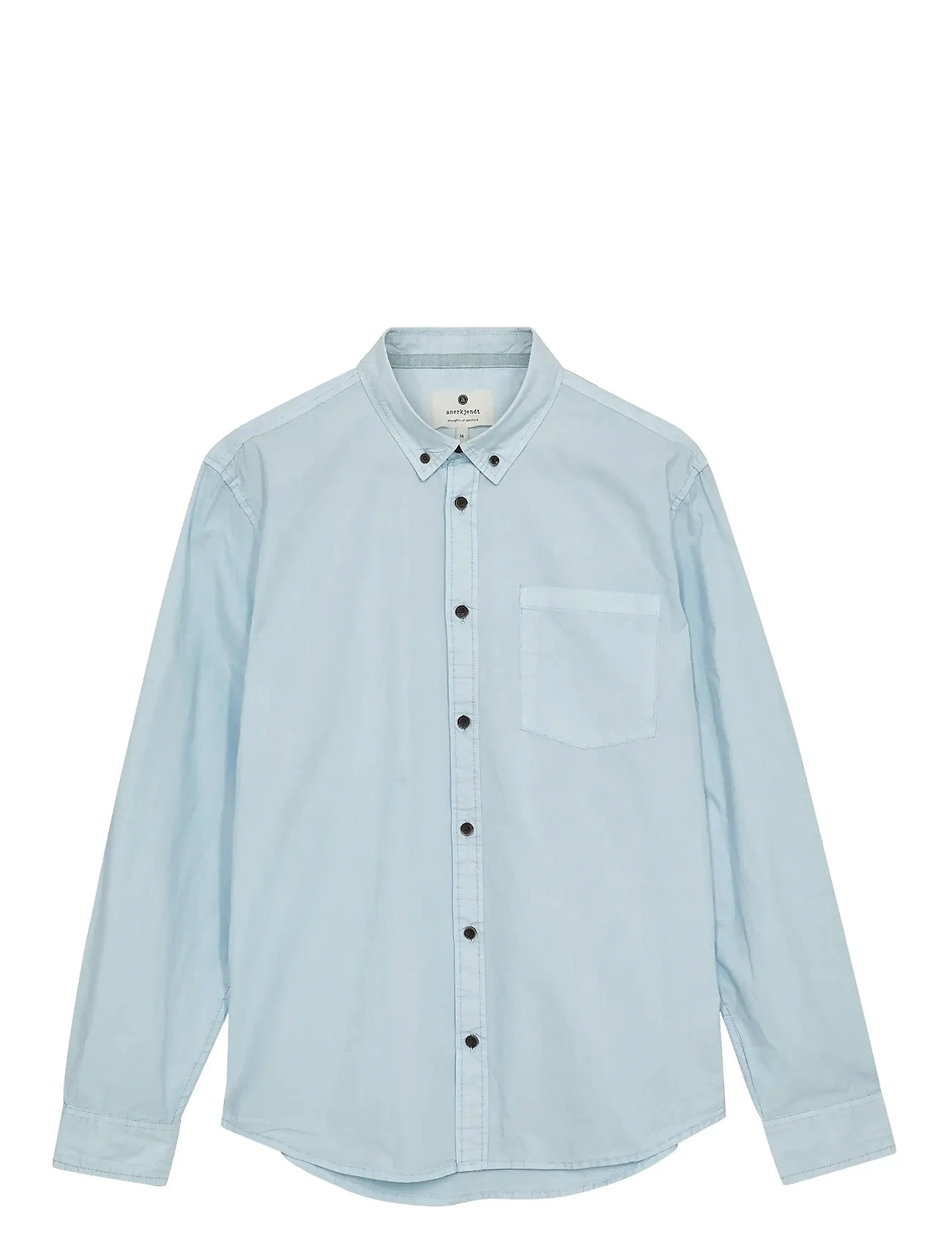 Akkonrad L/S Poplin Shirt Noos Blue Anerkjendt
