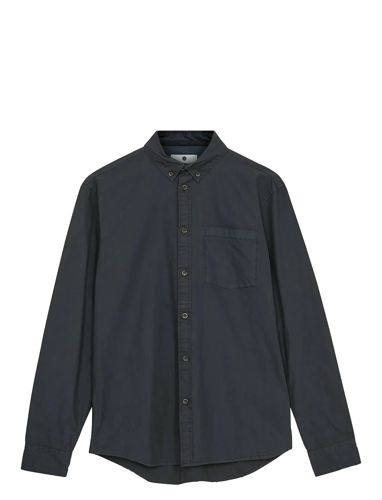 Akkonrad L/S Poplin Shirt Noos Navy Anerkjendt