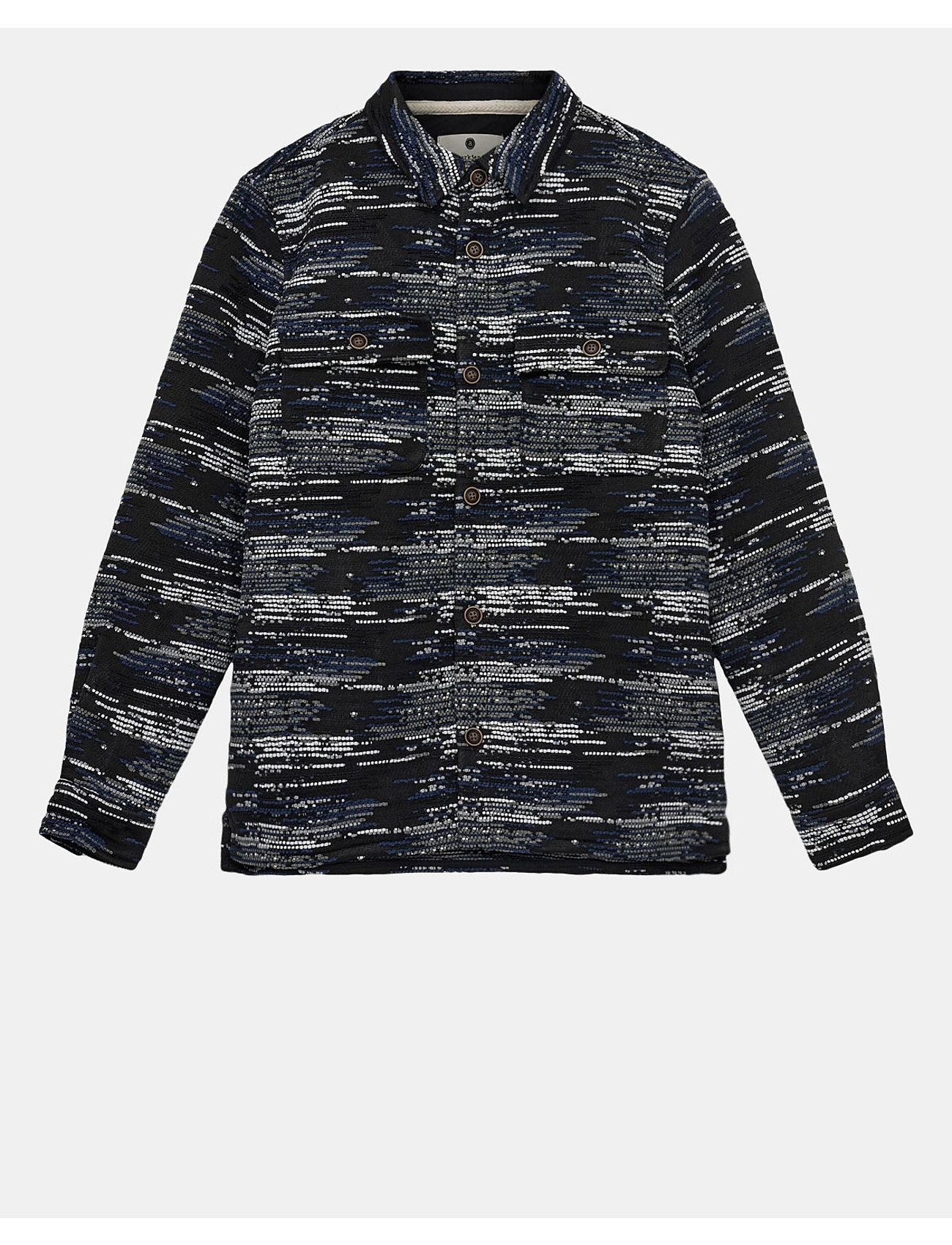 Akoscar Jacquard Overshirt Black Anerkjendt
