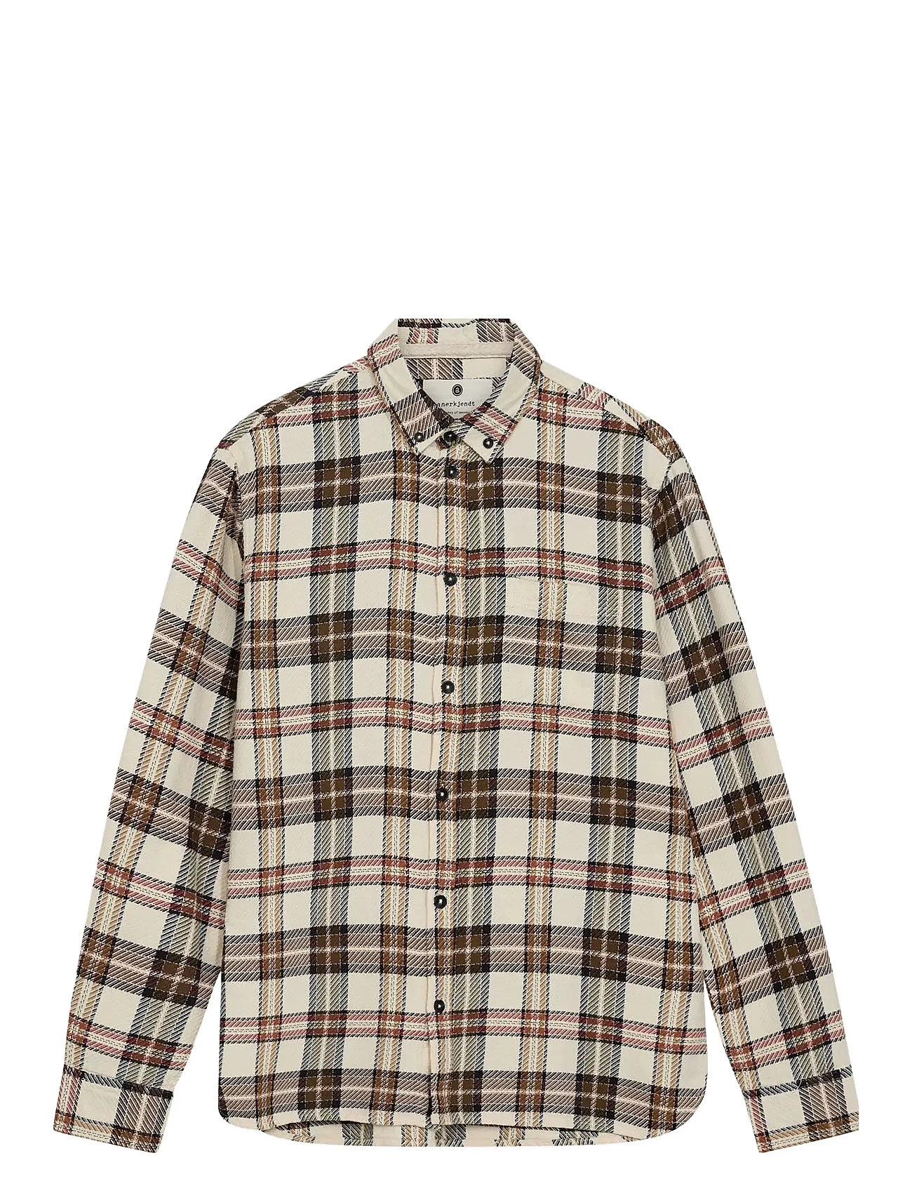 Anerkjendt Akleif Twill Check Shirt, XXL, Beige, Shirts > Checkered Shirt, Herre