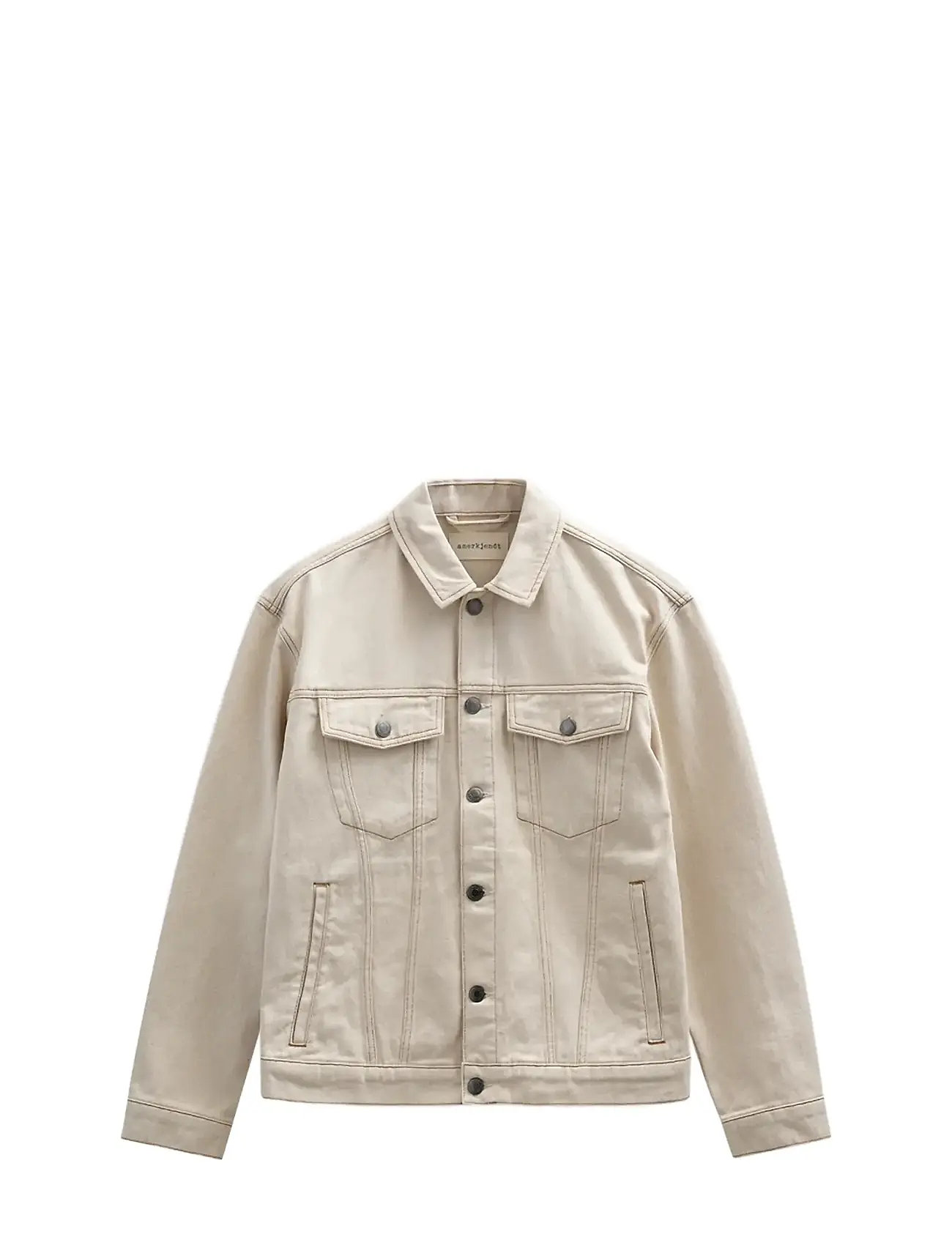 Anerkjendt Akkarsten Denim Jacket, L, Beige, Denim > Unlined Denim Jackets, Herre