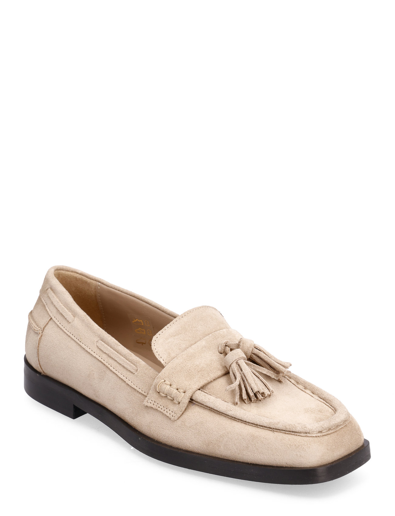 Shoes - Flat Loafers Flade Sko Beige ANGULUS