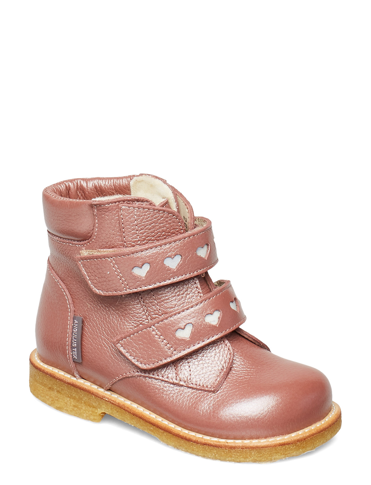 Boots - Flat - With Velcro Shoes Pre Walkers 18-25 Vaaleanpunainen ANGULUS